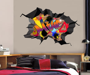Graffiti personnalisé nom personnalisé sticker mural autocollant WC78