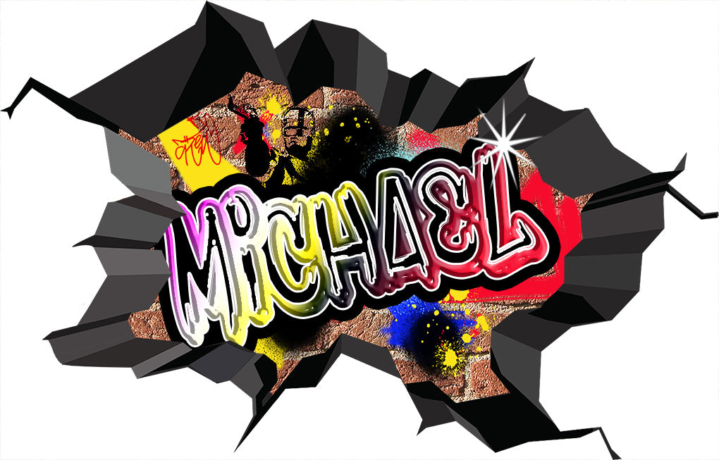 Graffiti Personalized Custom Name Wall Sticker Decal WC79