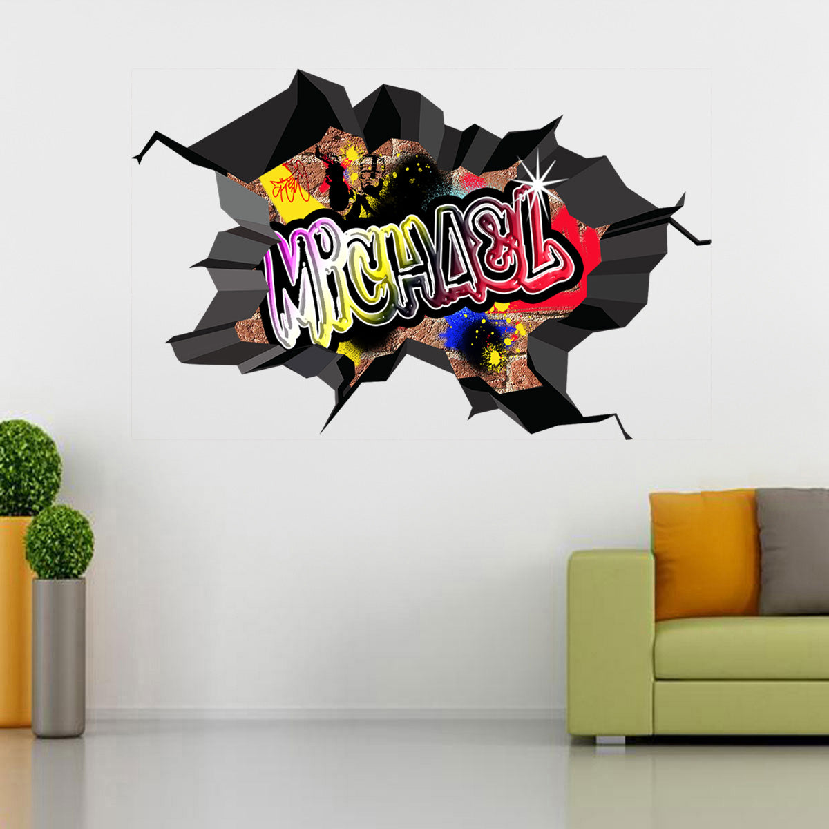 Graffiti Personalized Custom Name Wall Sticker Decal WC79