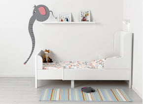 Graphique de hauteur de croissance d’éléphant pour des enfants autocollant de mur de décalque WC93