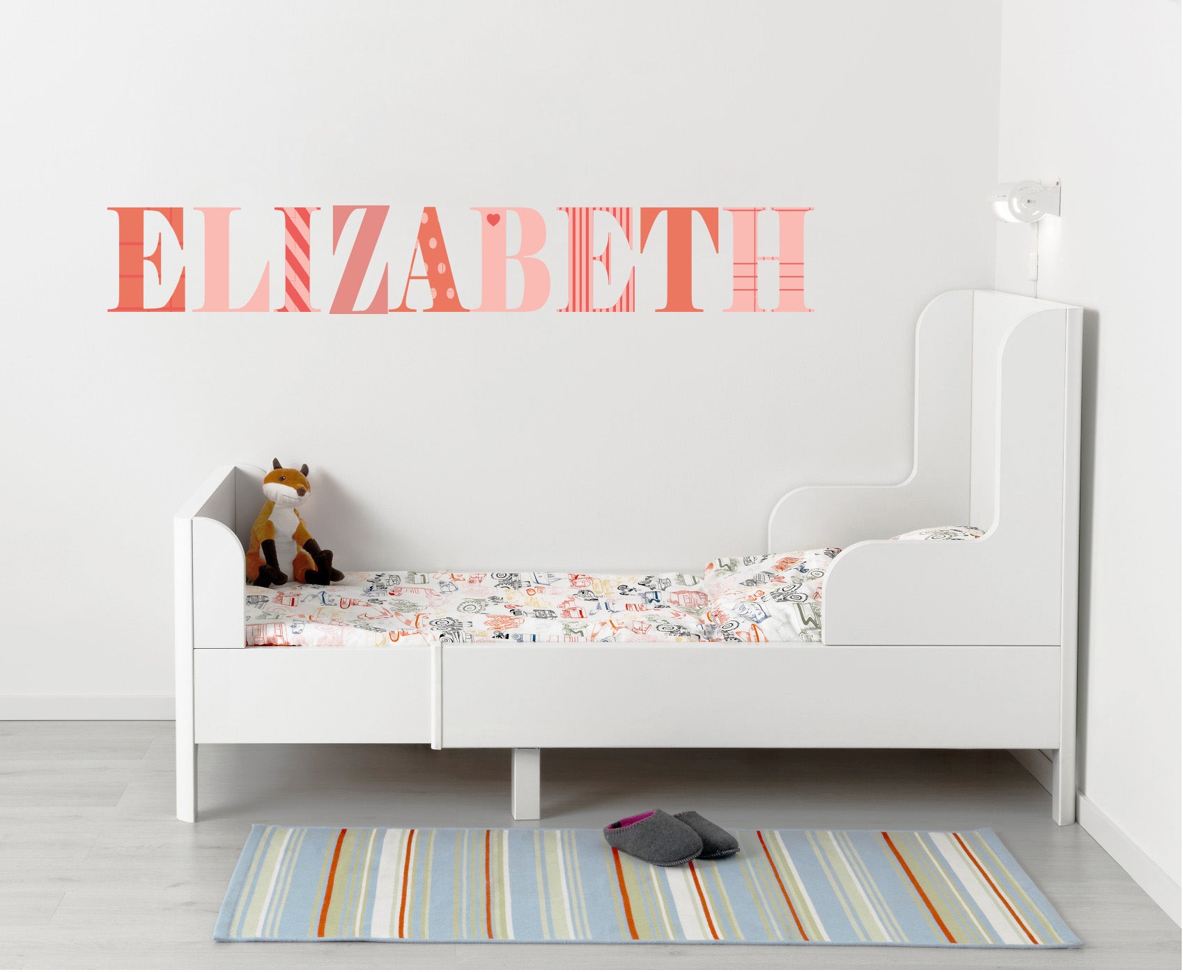 Enfants Personnalisé Custom Name Wall Sticker Decal WP04