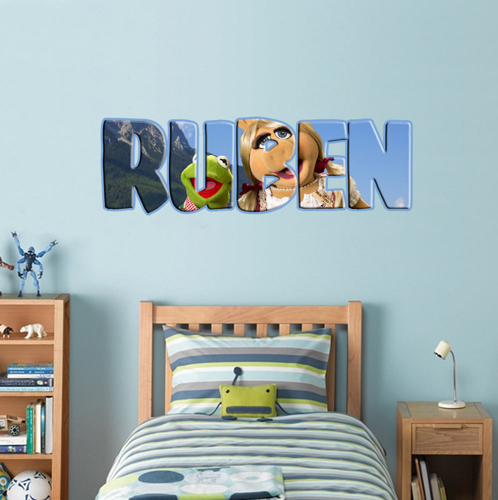 Le Muppets Personnalisé Custom Name Wall Sticker Decal WP102