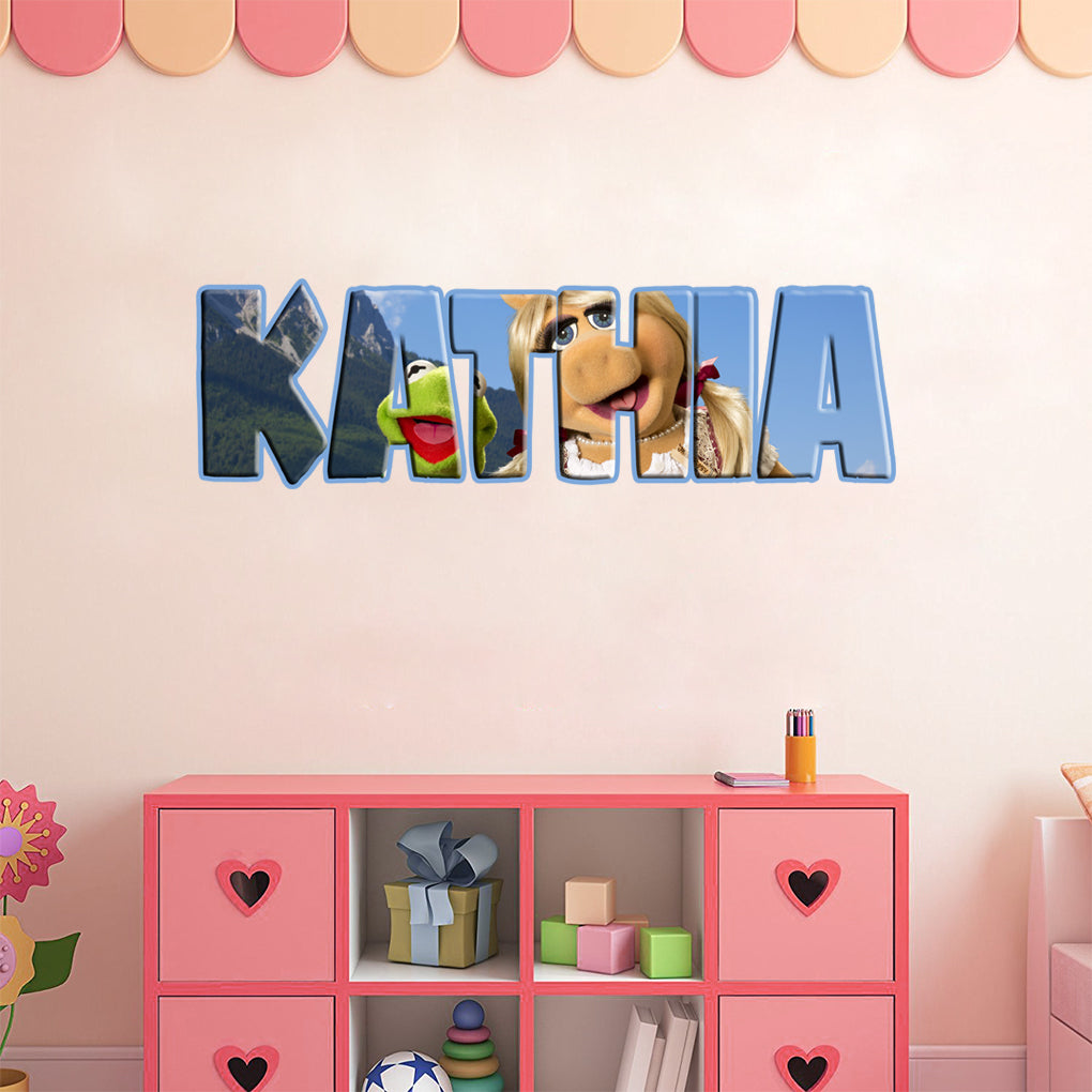Le Muppets Personnalisé Custom Name Wall Sticker Decal WP102
