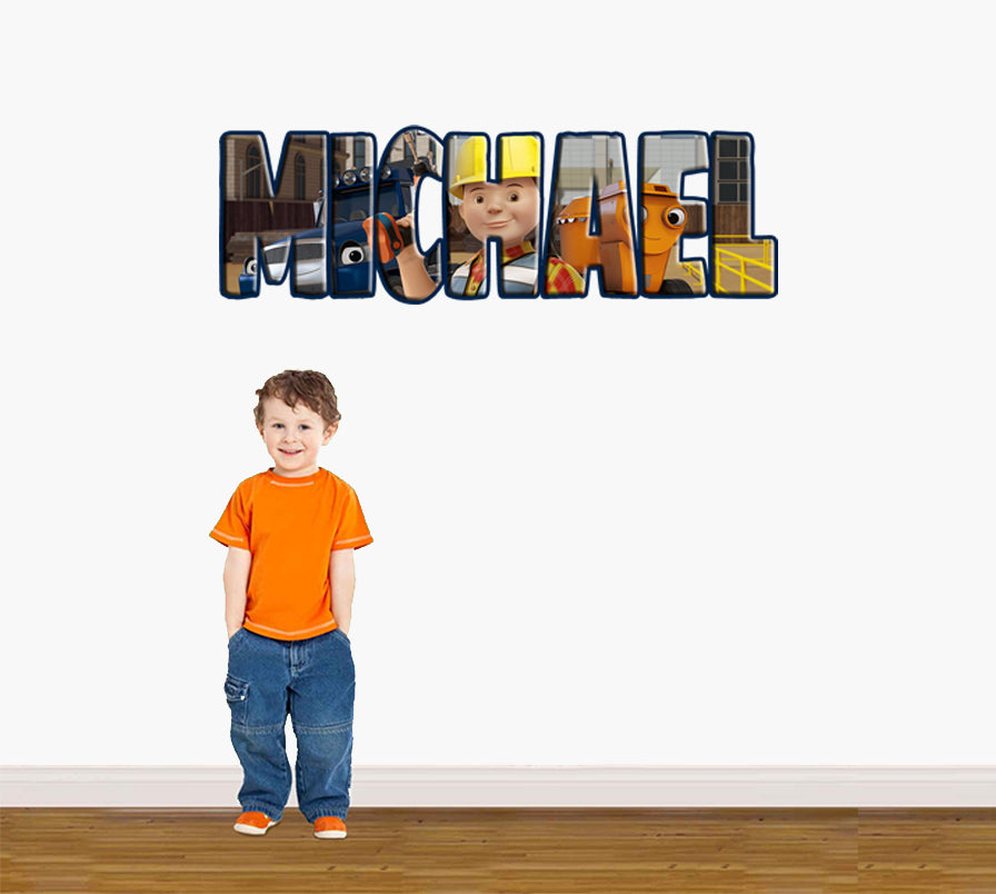 Kids Personalized Custom Name Wall Sticker Decal WP107
