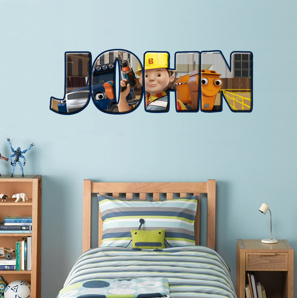 Kids Personalized Custom Name Wall Sticker Decal WP107