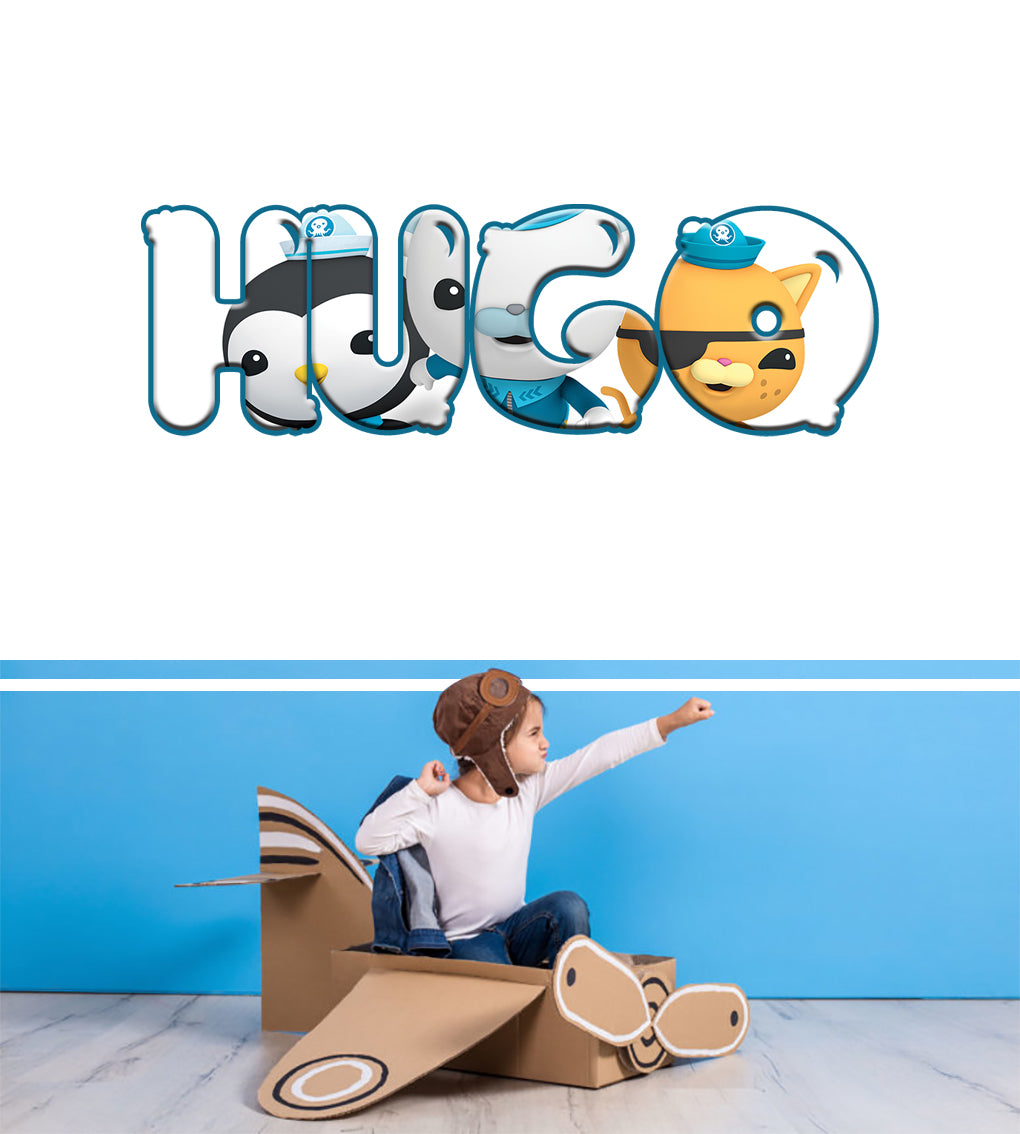 Kids Personalized Custom Name Wall Sticker Decal WP109