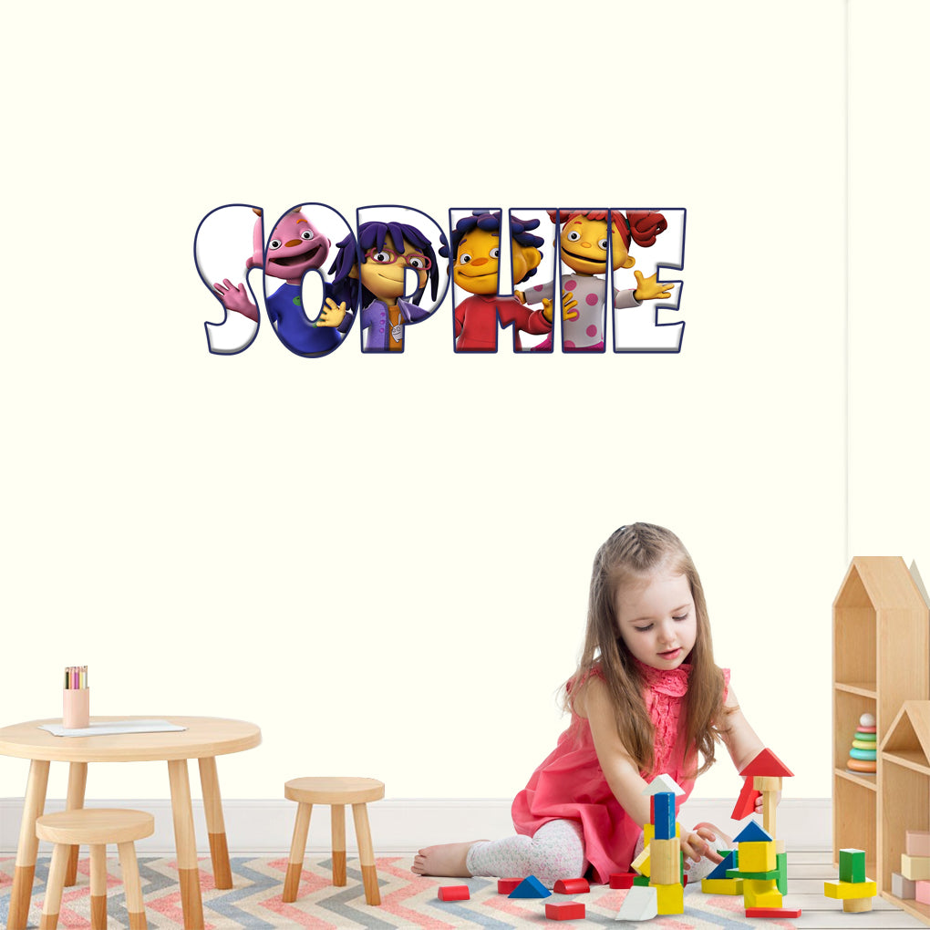 Kids Personalized Custom Name Wall Sticker Decal WP110