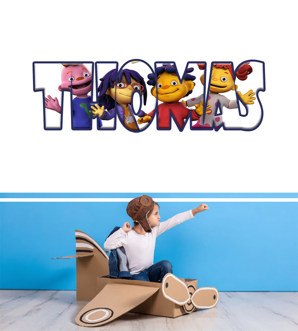 Kids Personalized Custom Name Wall Sticker Decal WP110