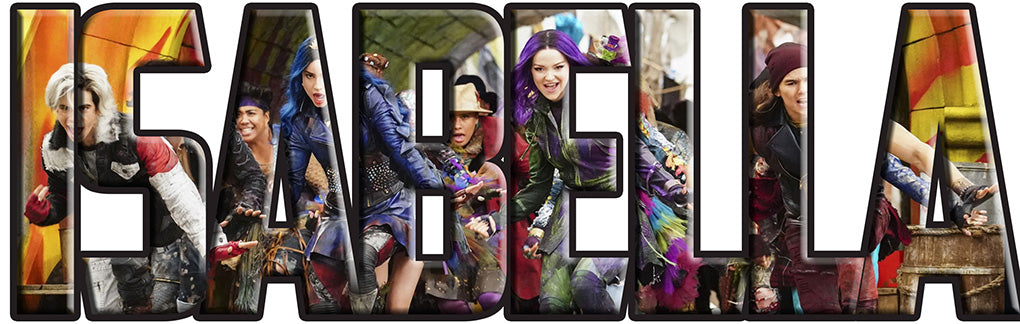 Disney Descendants Personalized Custom Name Wall Sticker Decal WP115