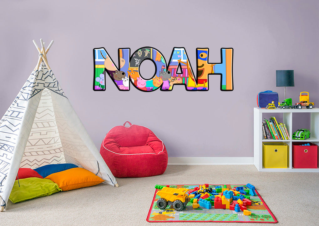 Enfants Personnalisé Custom Name Wall Sticker Decal WP13