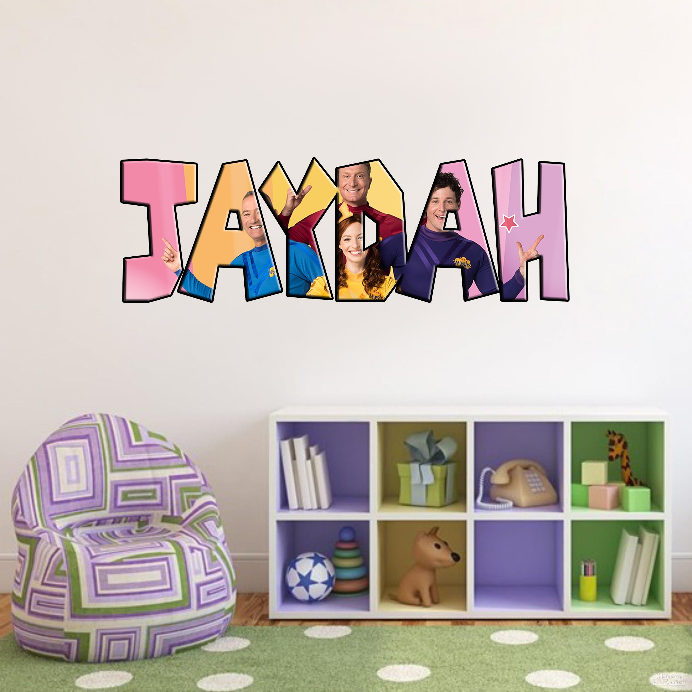 Kids Tv Show Custom Name Wall Sticker Decal WP158