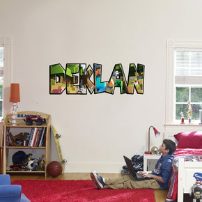 Minecraft Personalized Custom Name Wall Sticker Decal WP160