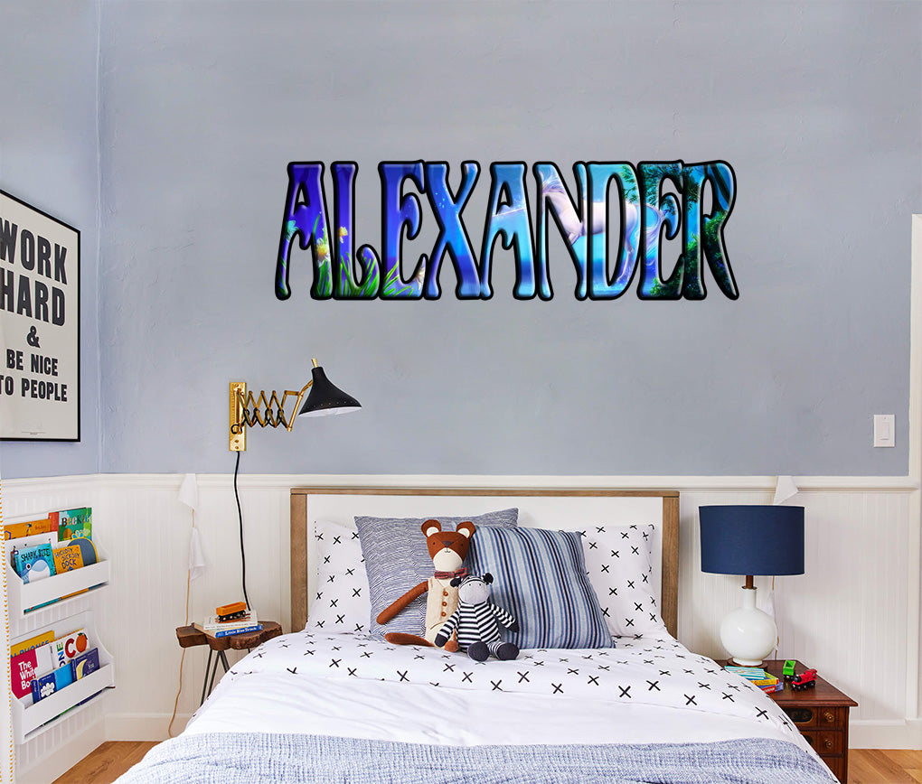 Unicorn Personalized Custom Name Wall Sticker Decal WP168