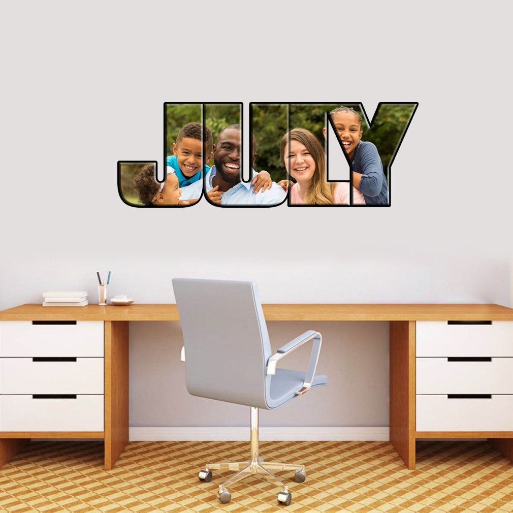Photo de famille PERSONNALISÉ Nom Mur Sticker Decal WP179
