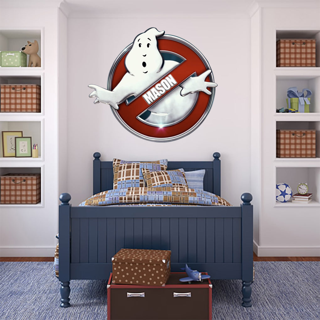 Ghostbusters Personalized Custom Name Wall Sticker Decal WP189