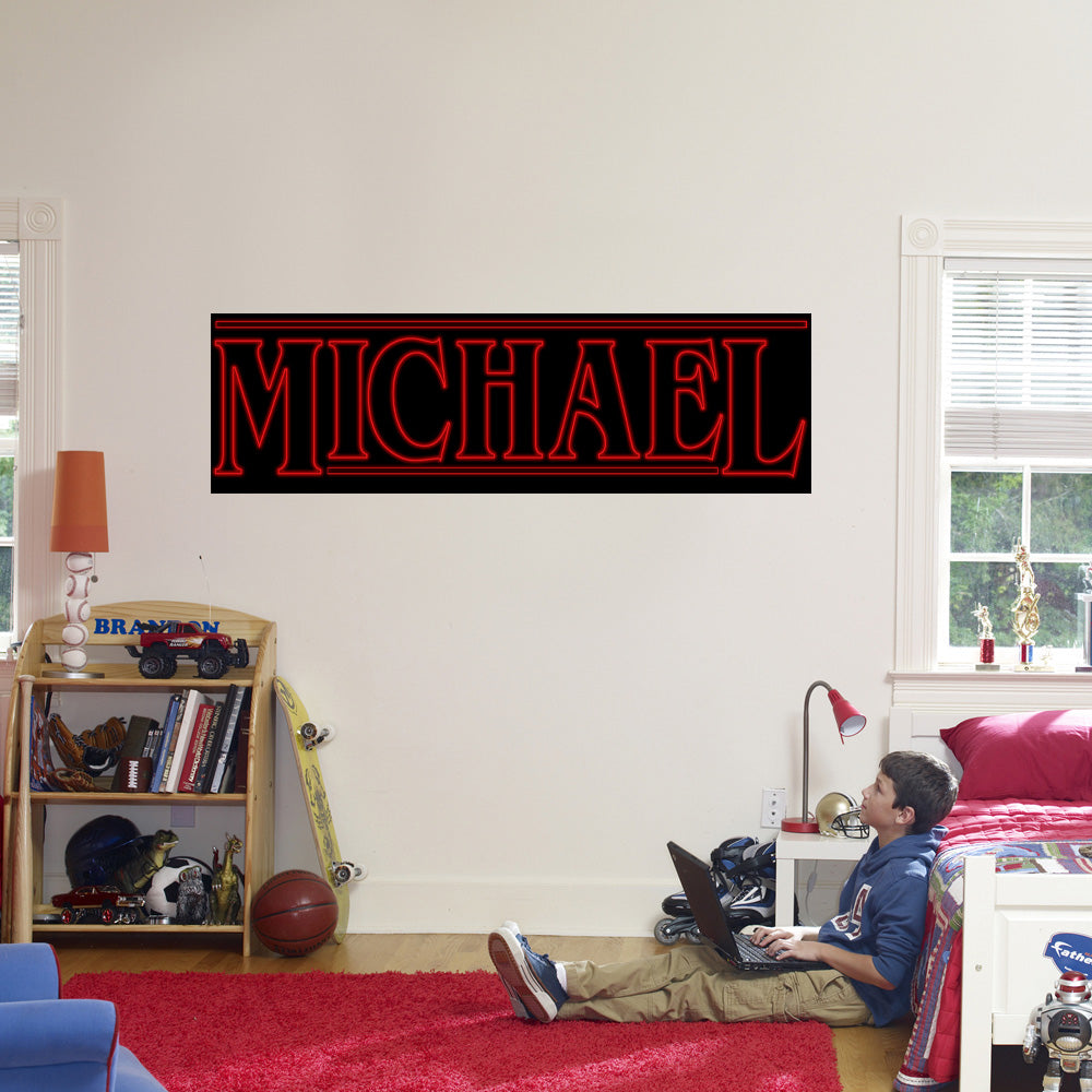 Kids Tv Show Personalized Custom Name Wall Sticker Decal WP191