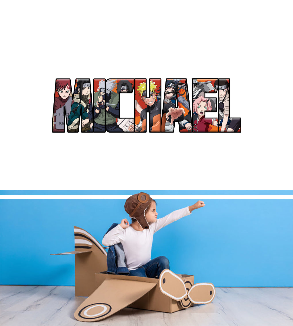 Naruto Personalized Custom Name Wall Sticker Decal WP192