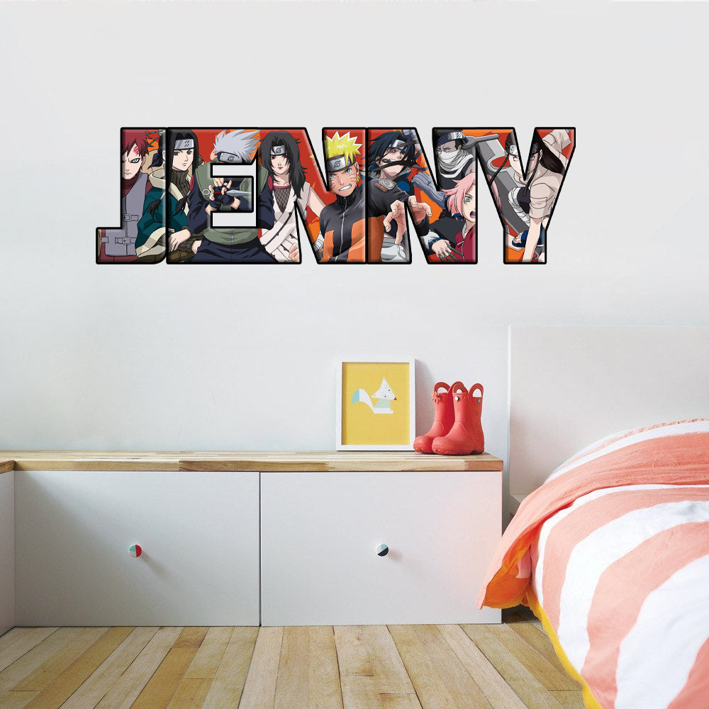Naruto Personalized Custom Name Wall Sticker Decal WP192