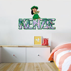 Lilo & Stitch Personalized Custom Name Wall Sticker Decal WP201
