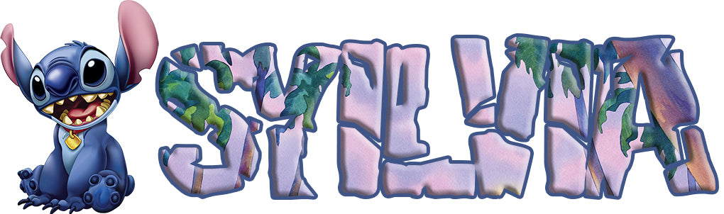 Lilo & Stitch Personalized Custom Name Wall Sticker Decal WP202