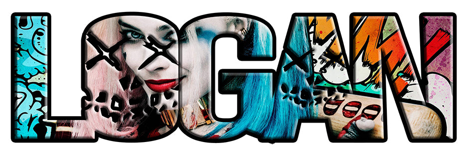 HARLEY QUINN Super Hero Personalized Custom Name Wall Sticker Decal WP222