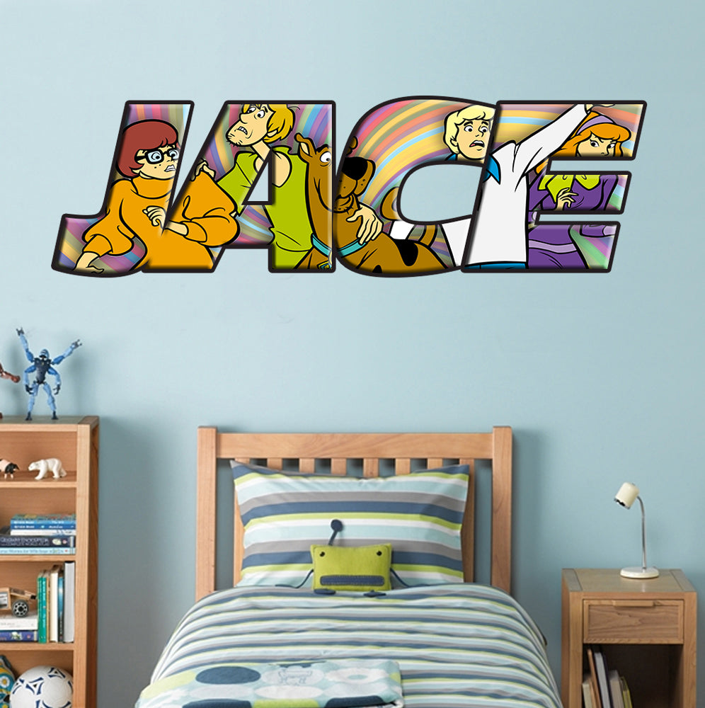 Scooby Doo Personalized Custom Name Wall Sticker Decal WP227