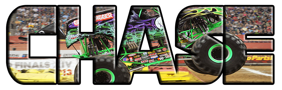 Grave Digger Monster Jam Personalized Custom Name Wall Sticker Decal WP237
