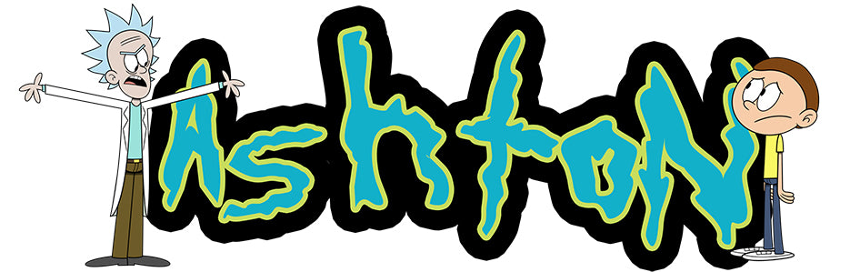 Rick & Morty Personnalisé Custom Name Wall Sticker Decal WP242