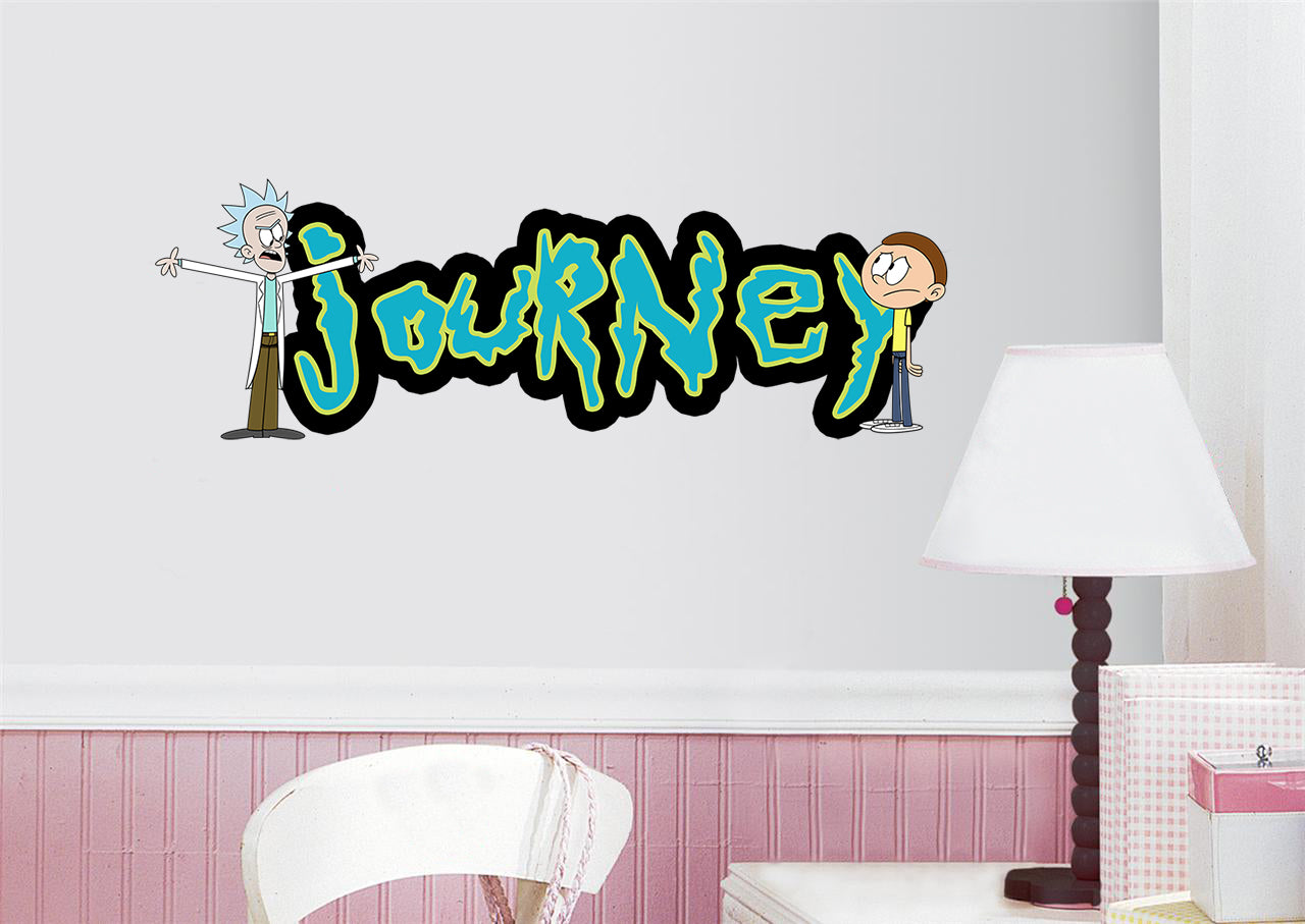 Rick & Morty Personnalisé Custom Name Wall Sticker Decal WP242
