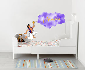 Aladdin Personalized Custom Name Wall Sticker Decal WP253