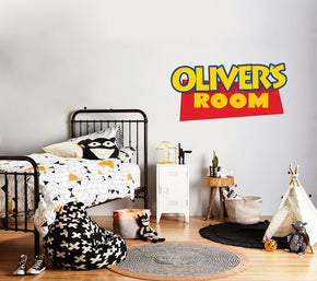 Toy Story Logo Kids Personalized Custom Name Wall Sticker Decal TR04