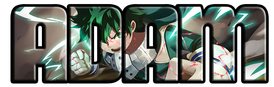 My Hero Academia Izuku Midoriya Personalized Custom Name Wall Sticker Decal WP285