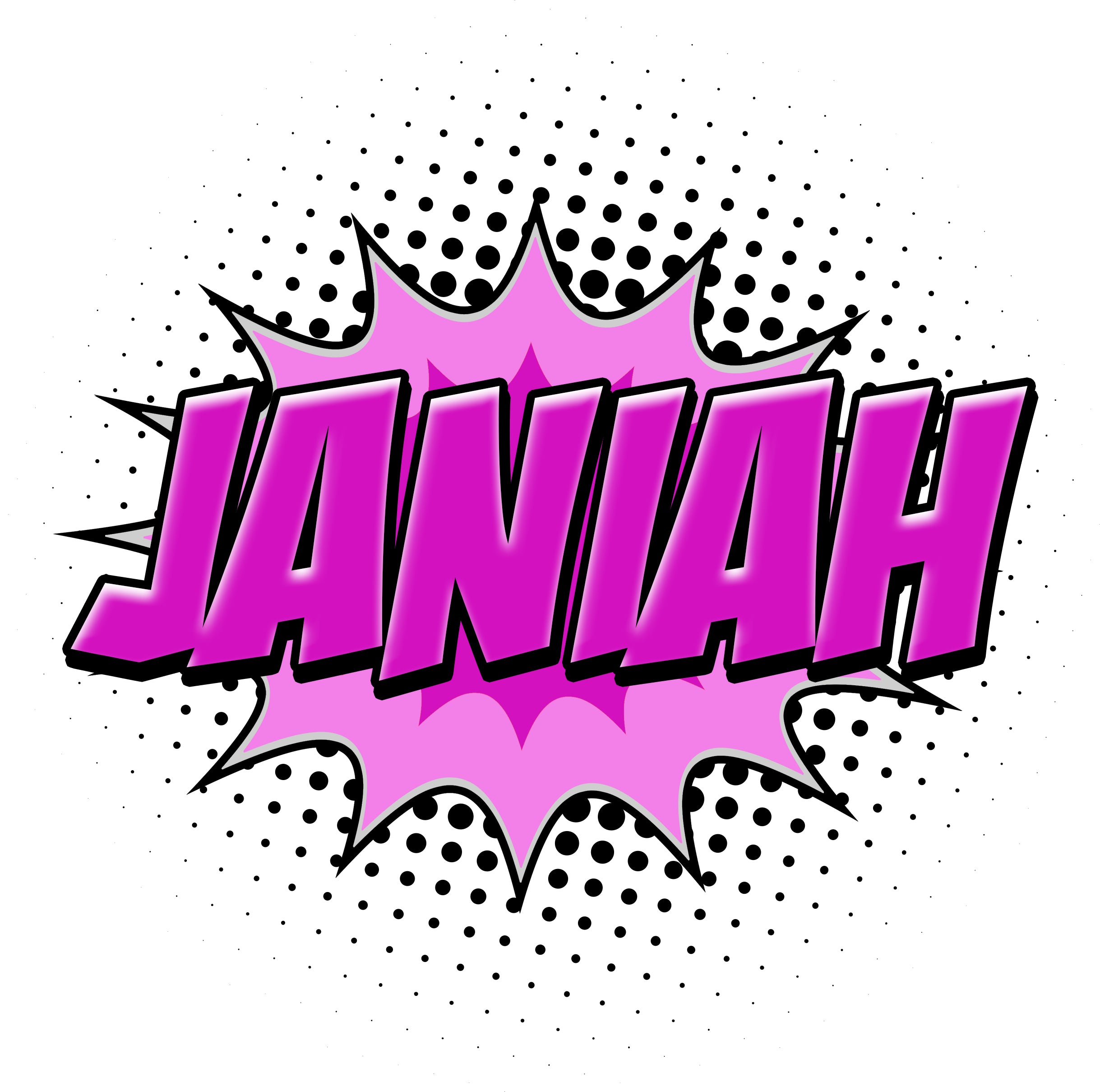 Comic Book Graffiti Personnalisé Custom Name Wall Sticker Decal WP288