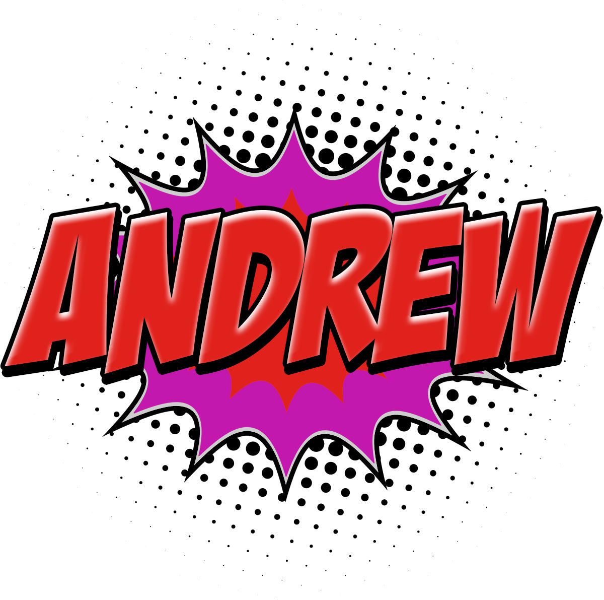 Comic Book Graffiti Personnalisé Custom Name Wall Sticker Decal WP288