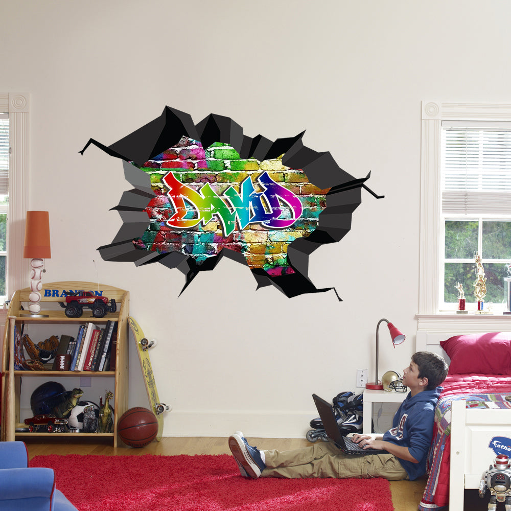 Graffiti Personalized Custom Name Wall Sticker Decal WP289