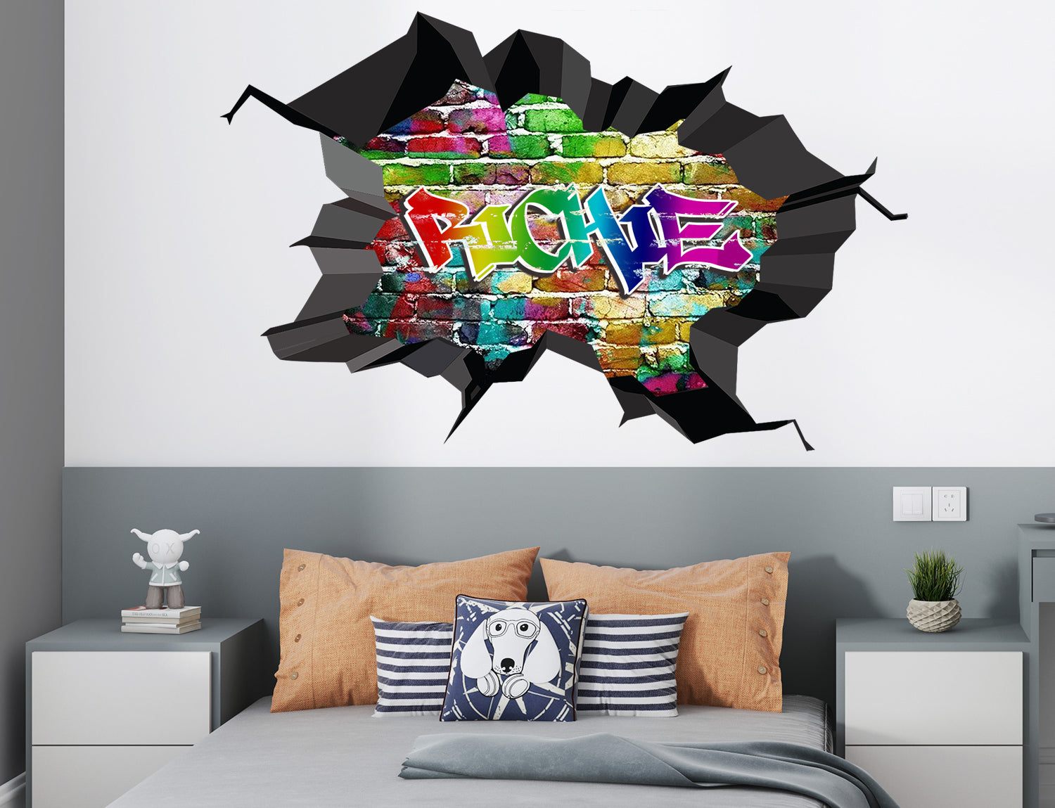 Graffiti Personalized Custom Name Wall Sticker Decal WP289