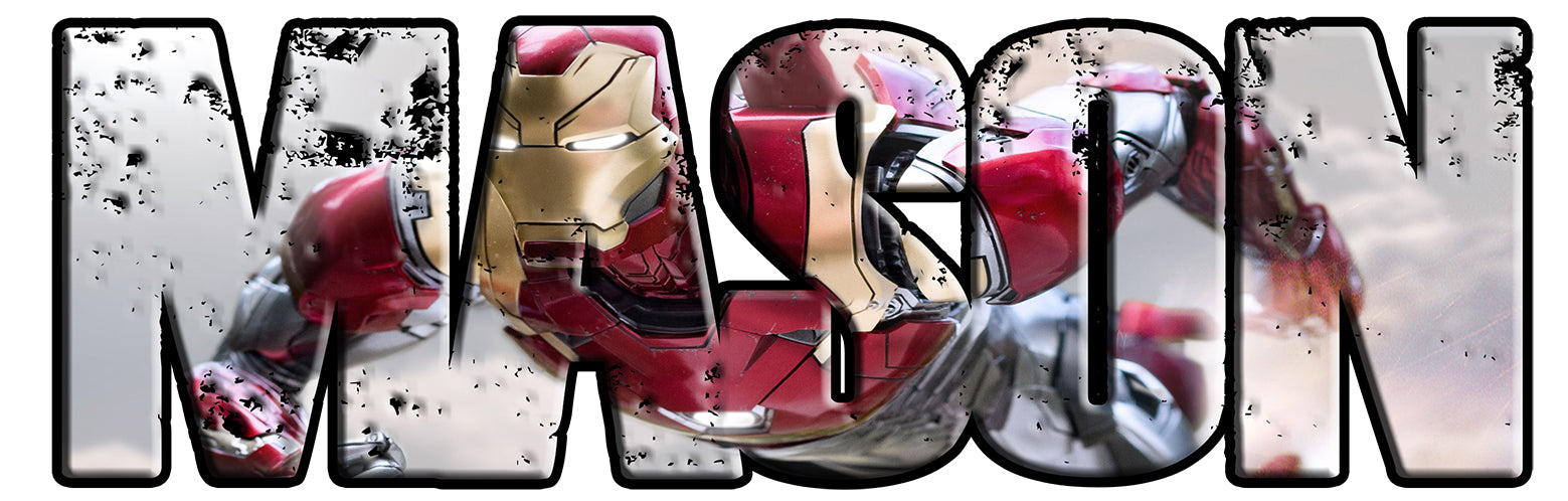 THE AVENGERS Super Heroes Personnalisé Custom Name Wall Sticker Decal WP75