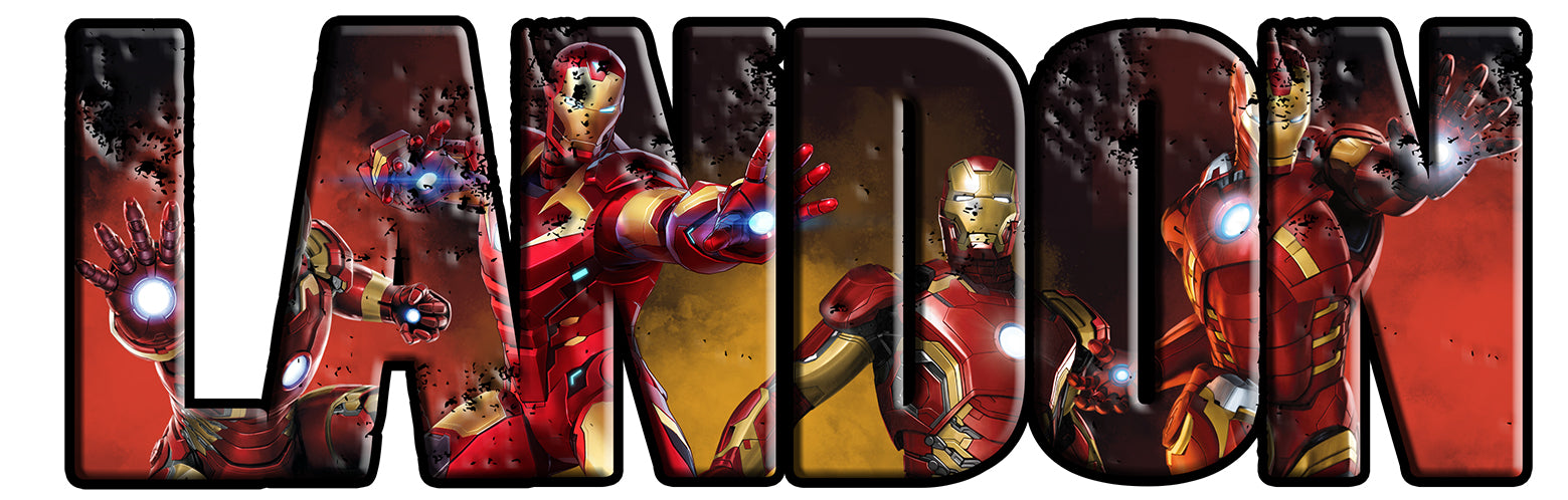 THE AVENGERS Super Heroes Personnalisé Custom Name Wall Sticker Decal WP75