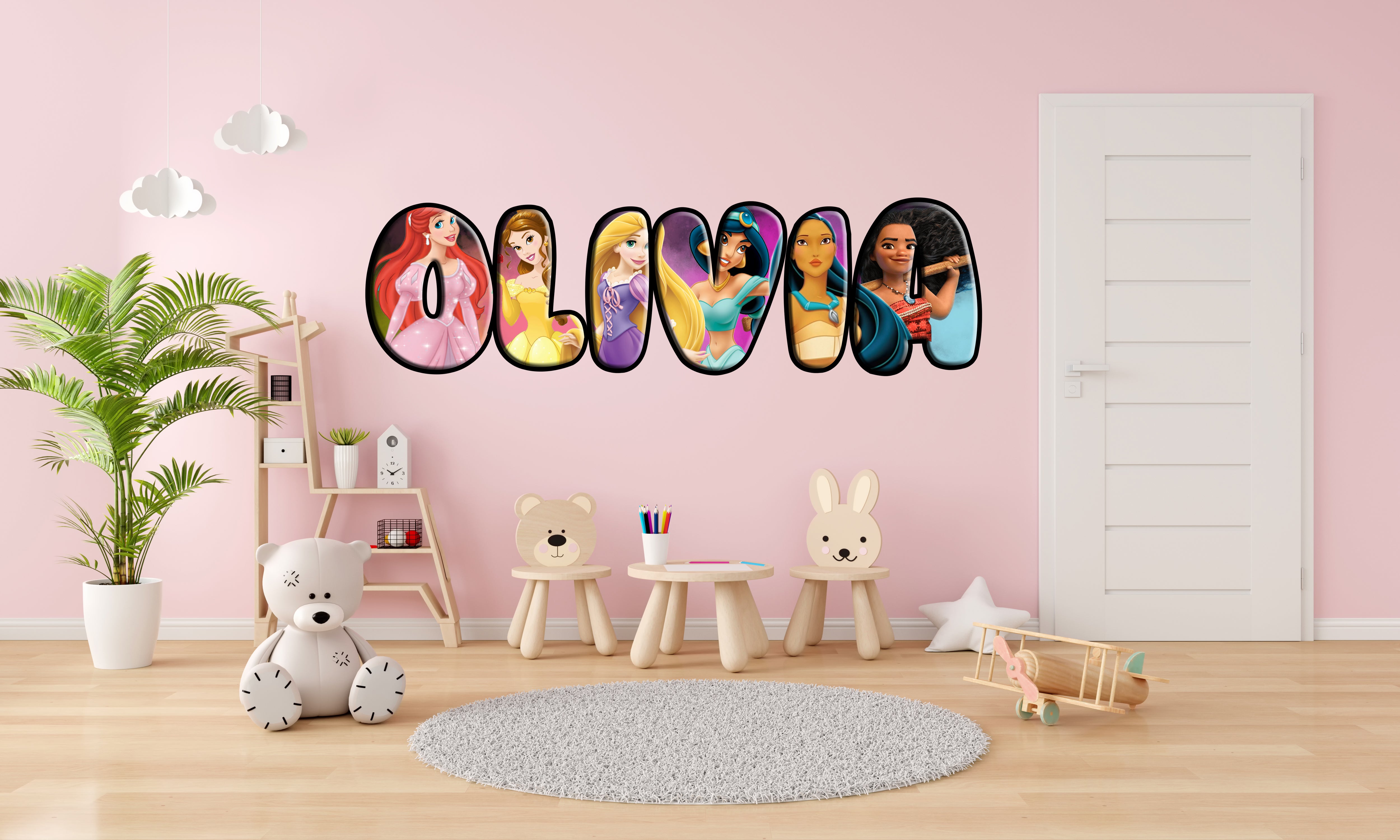 Marvel Super Heroes Personnalisé Custom Name Wall Sticker Decal WP235