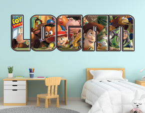 Toy Story Kids Personalized Custom Name Wall Sticker Decal WP90