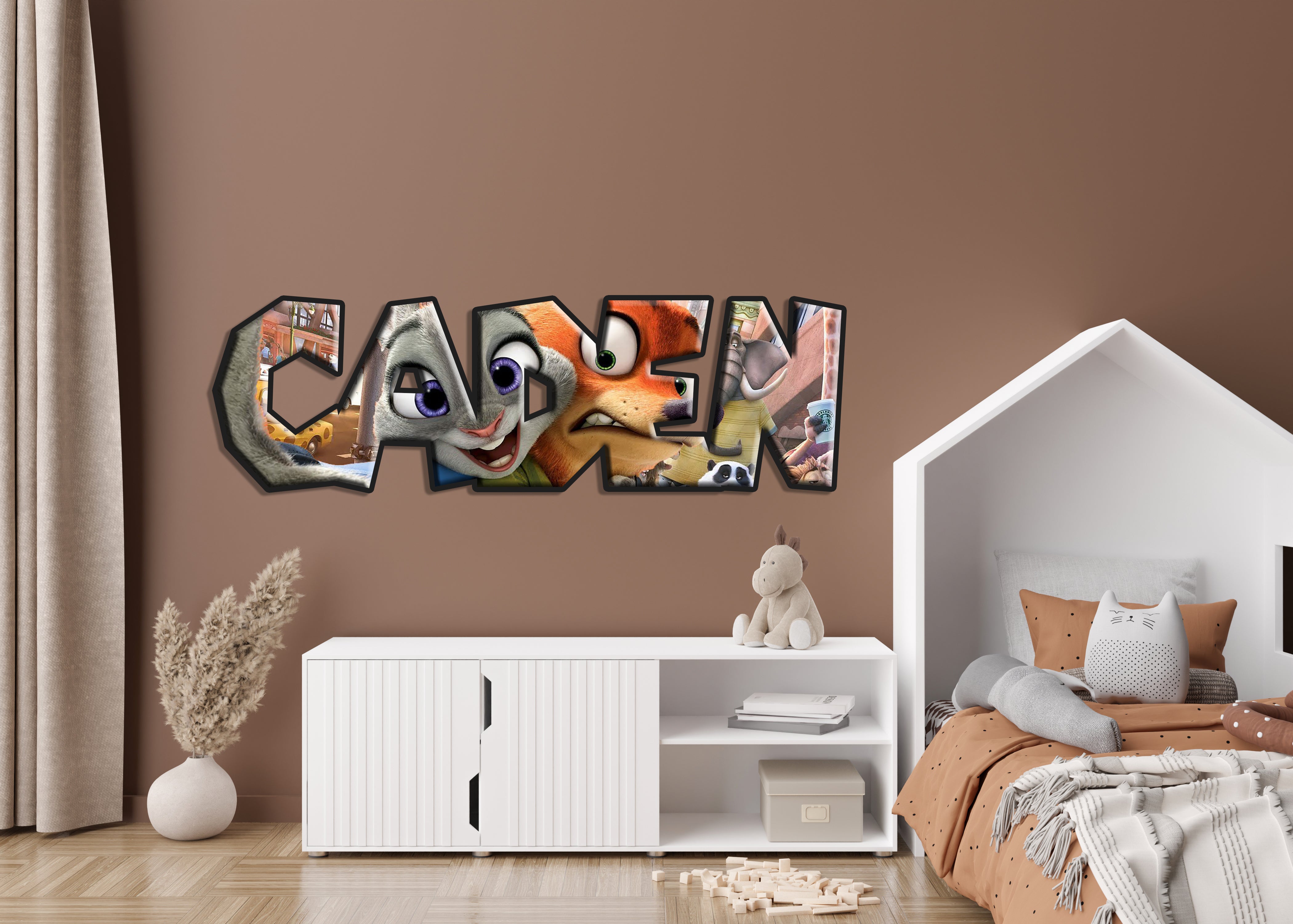 Pokemon personnalisé nom personnalisé sticker mural autocollant WP207