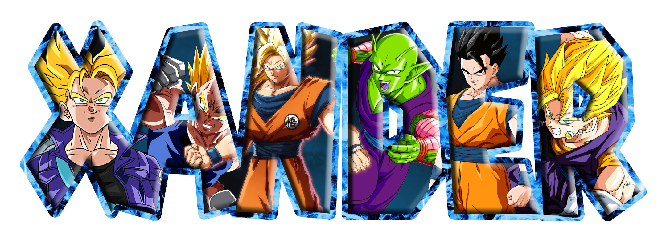 Dragon Ball Z Personalized Custom Name Wall Sticker Decal WP340