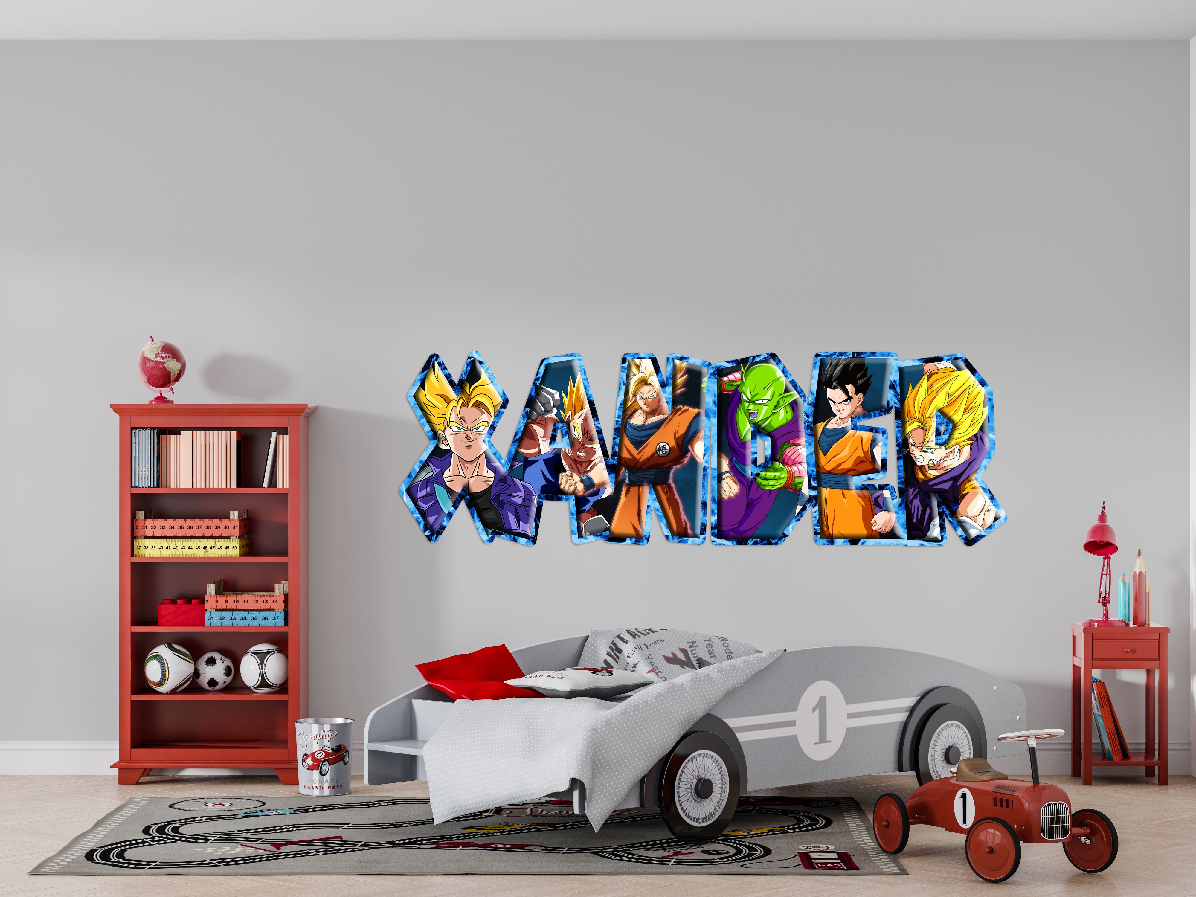 Dragon Ball Z Personalized Custom Name Wall Sticker Decal WP340