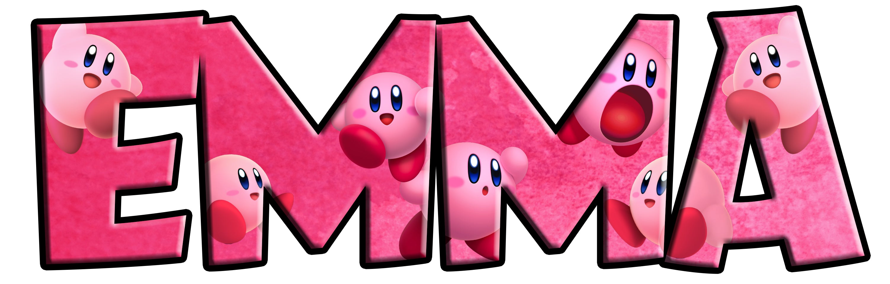 Kirby Personalized Custom Name Wall Sticker Decal WP346