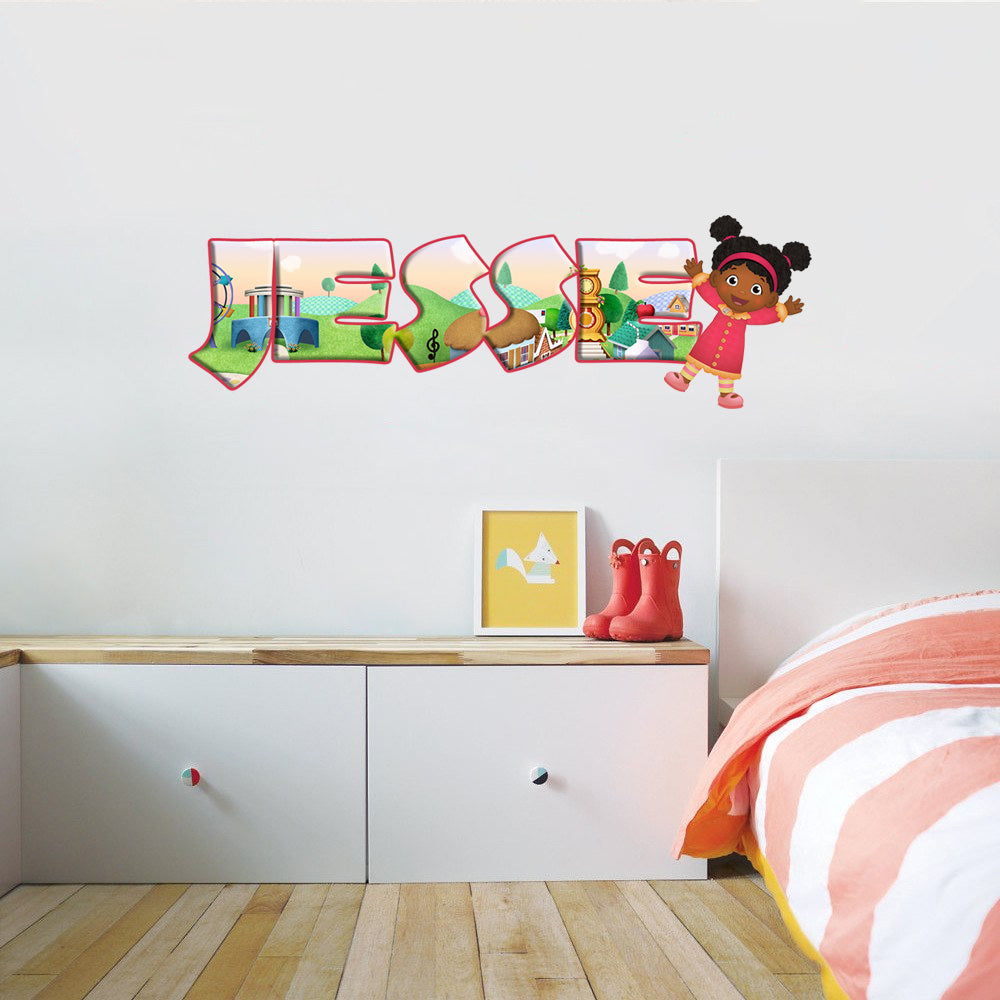 Kids Personalized Custom Name Wall Sticker Decal WP39