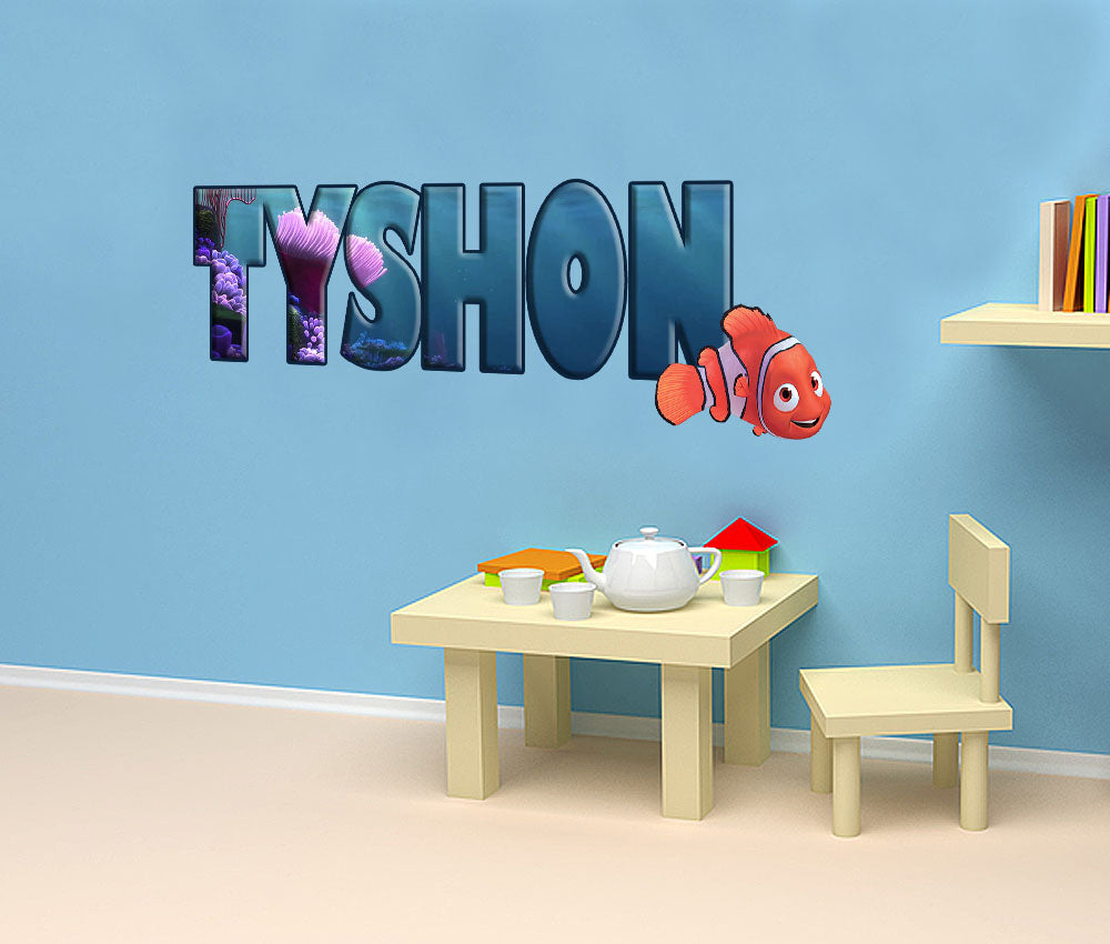 Finding Nemo Personalized Custom Name Wall Sticker Decal WP40