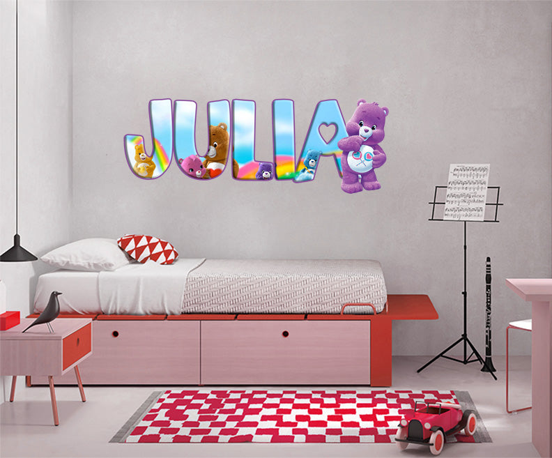 Enfants Personnalisé Custom Name Wall Sticker Decal WP41