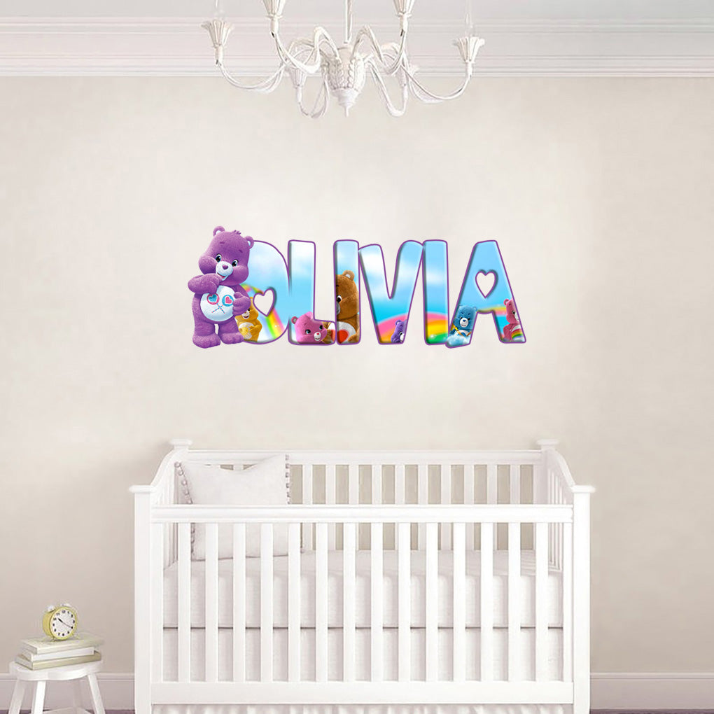 Enfants Personnalisé Custom Name Wall Sticker Decal WP41