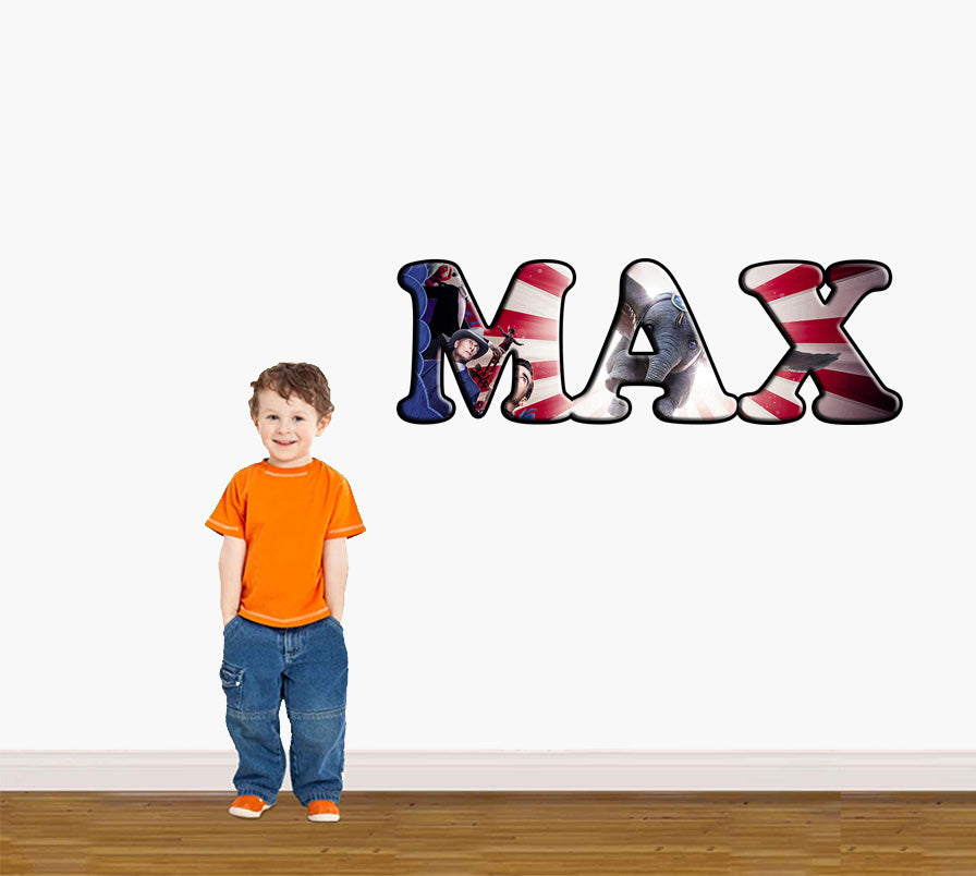 Dumbo Personalized Custom Name Wall Sticker Decal WP64