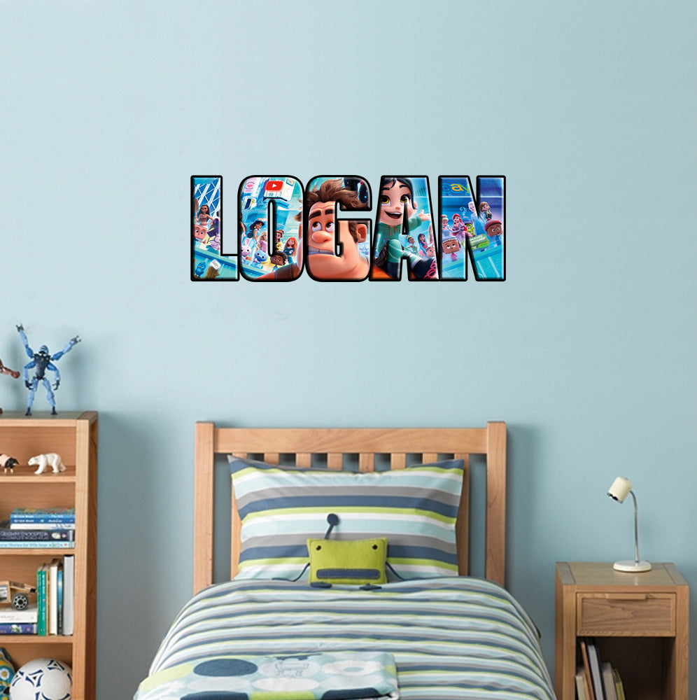 Enfants Personnalisé Custom Name Wall Sticker Decal WP66